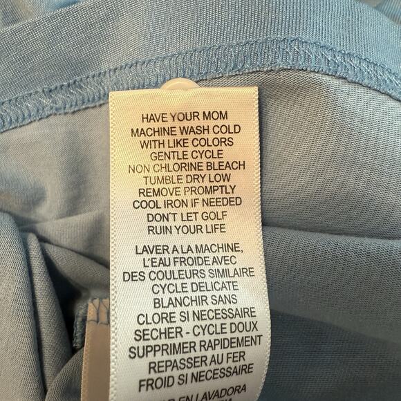 Travis Mathew Polo Men’s Small Blue Stripe Regular Fit SS Performance Golf - Picture 7 of 11